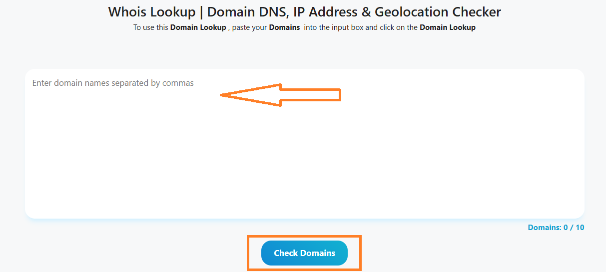 WHOIS lookup tool displaying domain information including IP address, nameservers, and geolocation data